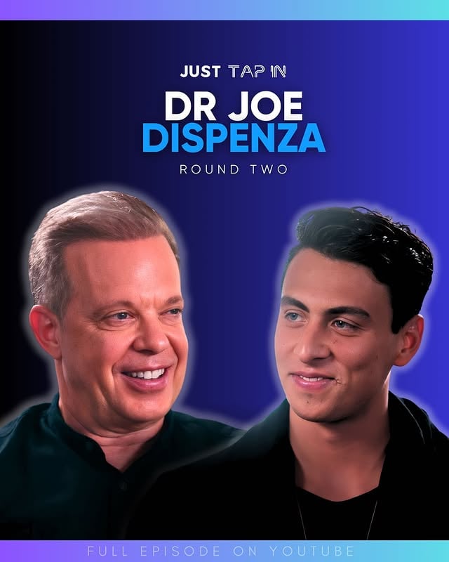 In 2019, I was a 21 year old clueless kid going about my summer internship at a construction company. I was bored out of my mind and secretly pulled out my phone in my cubicle to put on my headphones, pretending I was listening to music. 🎶But actually… I was listening to podcasts on topics I was truly interested in. I came across a conversation with @drjoedispenza & @aubreymarcus and I was completely in awe of what I was learning while I was mindlessly scrolling through excel tables. 📈 Something deep altered within me that day. That moment itself seeded the idea to start my own podcast and begin to have first hand conversations with my heroes. I was done following the path that everyone tells us we have to go on: college, internship, 9-5 job, house, car, etc. In 2021, I met Dr Joe for the first time. For our first podcast together, I was in awe of what was unfolding before me. I had a flashback of that time I had zero motivation in my internship, but the teachings of this man sparked something within me. ⚡️My only hope for this podcast is that someone like my past self finds the same inspiration and inner strength to shift their reality and truly pursue their hearts core. Our second conversation with Dr Joe is more raw, vulnerable and personal. To me, it’s personal because since 2021 I have been able to fully immerse myself in his formula, and I know that it works.Also, this time Dr Joe opens up about his own transformation journey in his 20s, which is very relatable yet unique. It was an honor to hold space for him in that way. Round two is now live on my YouTube Channel. Click the link in bio to watch full conversation 💙 by @iamemilioortiz