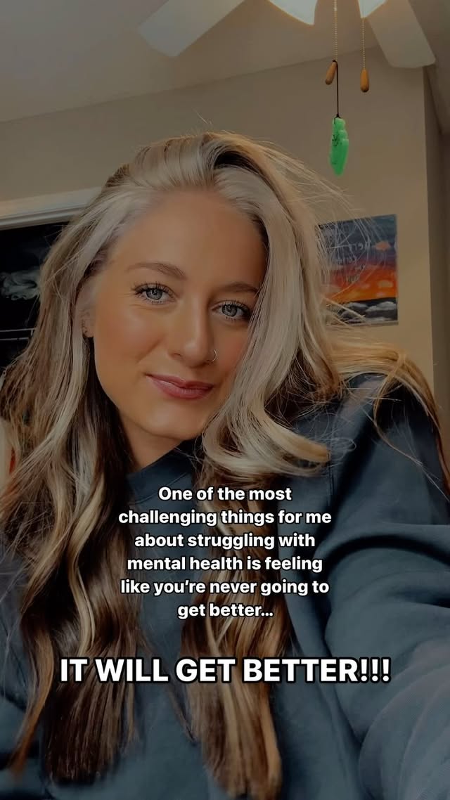 As I was going through my old TikTok drafts I found this, if you would have asked me a year ago if I ever thought I would “feel like me again” I would have said “ I don’t even know what that feels like”. Some of you may know my story and why I’m passionate about mental health and I really want to start posting more about mental health and use this platform to spread awareness/positivity and hopefully offer some comfort and support to know you are not alone. When someone is struggling with mental health whether that be depression, anxiety, PTSD, BPD and many others; you can feel like you’re stuck and may feel hopeless. Like you’re never going to get better and can’t see the light at the end of the tunnel. For me, I felt alone like no one understood me and no one could truly see me. I couldn’t remember a time in my life where I felt “normal”. I thought that it would never end and I would be stuck like this forever. I believed in others getting better but never thought I could, but guess what?!IT DOES GET BETTER!!! Healing is never linear, one of the biggest lessons I had to learn is that healing comes in waves. You may feel good for a few weeks or days and not so good for a few months or weeks. No one’s journey is the same and you can’t compare your journey and experience to anyone else’s. My mental health journey will be one that I am on forever. To this day I still struggle, but I also know how hard I’ve fought to get to where I am today. A phrase that helped me keep fighting through all the hard times was “here comes the sun”. No matter what the sun will rise every morning, even when you’re in your deepest darkest days the sun is going to rise, and it will rise for you too. There is a light at the end of the tunnel. It is an extremely hard process and I know that it’s incredibly hard to believe that one day things will feel a little less dark, but just know that whatever you’re dealing with and going through someone else is right there with you and you’re never alone🤍. Please don’t hesitate to reach out for help! I wish I would have sooner. Check in on your people and spread love and kindness whenever you can 🤍 you never know what someone’s fighting. by @kielynmccright
