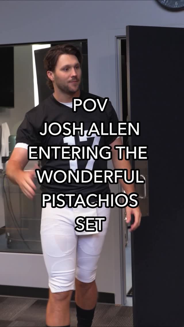 #Ad My family grows pistachios, so I’m psyched to partner with Wonderful Pistachios. Here’s me getting the crew hyped up to show our new commercials! by @joshallenqb