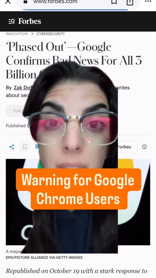 Day 19: 31 Days to a safer youIf you use Google Chrome you need to watch this! Follow @cybersecuritygirl for more #googlechrome #cybersecurity #google #privacy by @cybersecuritygirl