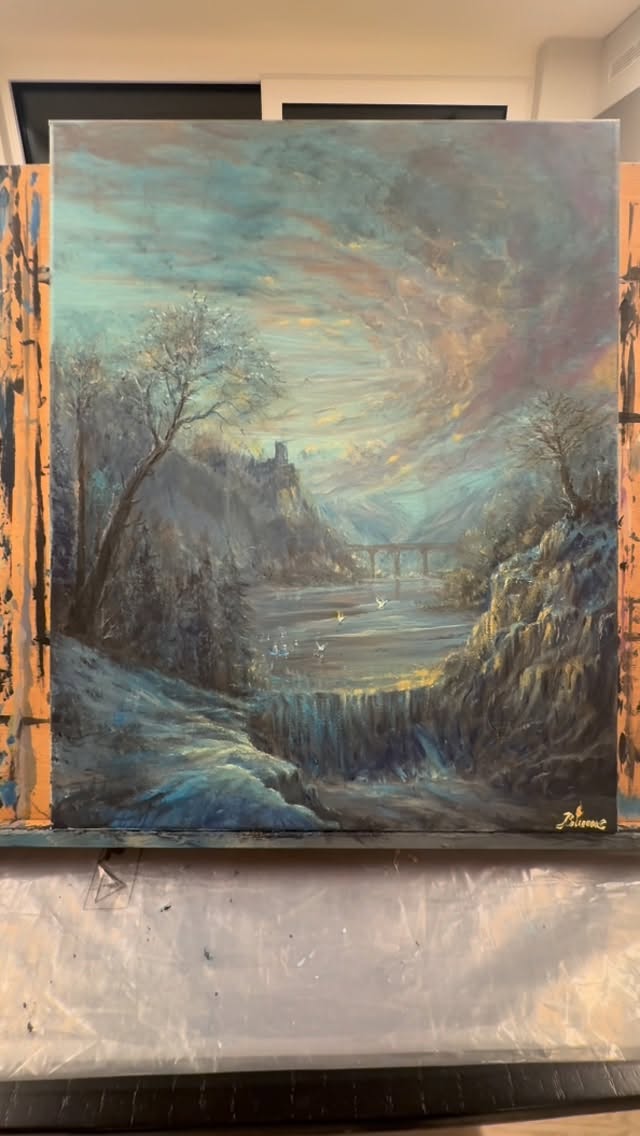 Felix Blume - „Wintermorgen an der Mosel“(Serie „Deutschland in den Jahreszeiten“, Exponat #6)The beauty of our country. by @kollegahderboss