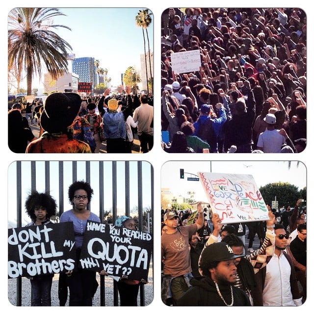 #MillionsMarchLa #2014 I'm so happy I went. To watch our city come out and support a cause, peacefully, was beautiful. Thank you, LA, for showing up ☺️