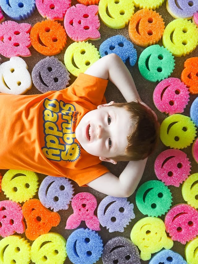Carter + ScrubDaddy = The Perfect Combo! 🤣•A Big Thank You to @scrubdaddyuk & @scrubdaddy for all the love! ❤️ •#fun #scrubdaddy