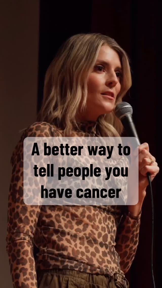 Normalize cancer reveals. Come hear me yell for an hour:Milwaukee 4.24Denver 4.25Los Angeles 5.4San Diego 5.8Link in the bio for tickets 🙃 by @gracehelbig