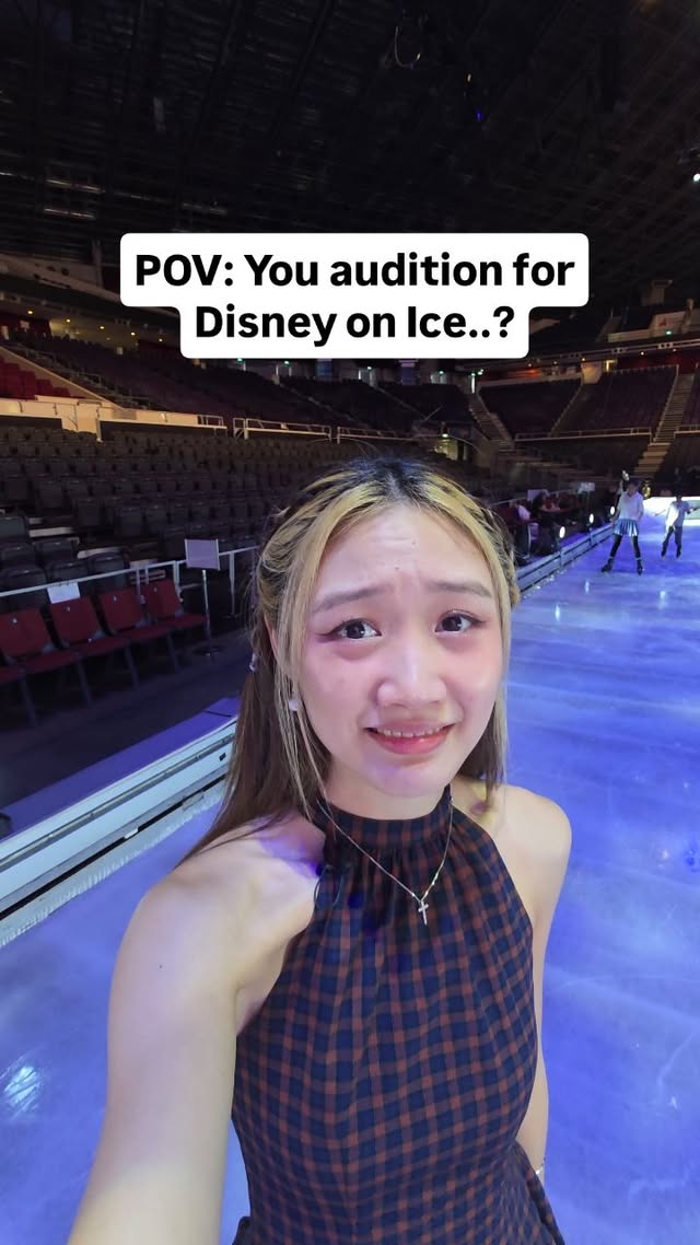 Do you think they'll let me join @disneyonice? 😅⛸️It's been almost a decade since I ice skated so this was so fun 🥹 Thanks @joewalsh.92 for being an awesome teacher! Video conceptualised, produced, filmed and edited by SUPERCATKEI#supercatkei #reels #disneyonice by @deniseteojiaqi