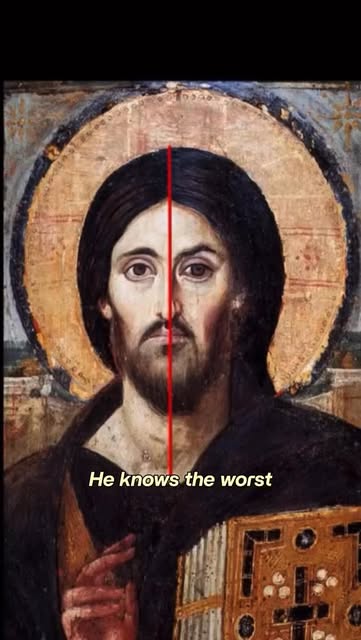 This is the Christ Pantocrator: the oldest known surviving painted icon of Jesus, housed at Saint Catherine’s Monastery at the foot of Mount Sinai, Egypt. It dates back to the 6th century, likely created in Constantinople using encaustic wax painting, a technique the Romans used for mummy portraits. The monastery survived the Islamic conquests because Muhammad himself reportedly issued a letter of protection for it.

What makes this icon unlike anything else: the face is intentionally asymmetrical. The right side (His left) shows warmth, compassion, and gentleness: the merciful Savior. The left side (His right) is stern, penetrating, and unflinching: the righteous Judge. Early Christians weren’t being careless. They were making a theological statement that has Christ confronting every viewer for over 1,500 years.

His right hand is raised in blessing. His left holds the Gospels. Justice and mercy. Truth and grace. Held together in one person. 

This icon survived wars, fires, empires rising and falling, and centuries of desert heat. And His expression hasn’t changed. Still merciful. Still piercing. Still waiting.

#jesus #christian #christianliving #bible #art