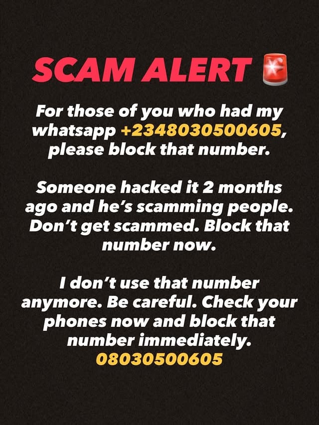 Block that number now please! by @gadafitundeednut