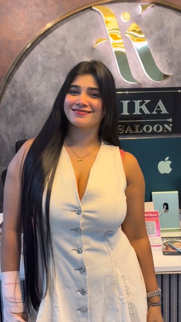 A well-deserved self-care day for the stunning @saadhana_naidu at Alika The Salon. ✨
.
Hair | Skin | Luxury 💈
.
#saadhananaidu #alikathesaloon #vijayawada #trendingreels #hairtransformation