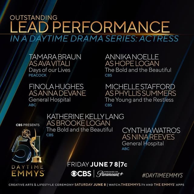 I am so deeply honored to be a part of this category with legends @katherinekellylang @tamarabraun @therealstafford @finolafilona & @watros.watros ~ your talent is truly humbling and I am inspired by you ladies daily. ✨ A big congratulations to all the other nominees and my @boldandbeautifulcbs family 🥂 What we accomplish in daytime on the daily is a feat, and here we all are doing it in one take. I am truly grateful to be a part of this community. Thank you @daytimeemmys & @televisionacad 🤍On a more personal note, around this time last year, I thought my world was ending. I wasn’t sure I could survive the loss of the future I had envisioned. Turns out, it was just the beginning, and the most beautiful blessing in disguise. It enriched my art, forced me to evolve, and I have found love I never thought possible on the other side. So please know, when you have to face life’s dark moments, that there will be a sunrise in time... just hold on for that brighter day 🌅📸 credit:@daytimeemmys @entertainmenttonight @nasa @r.h.sin @thesoapcentral @kiracyan.design @animamundiherbals by @annikanoelle