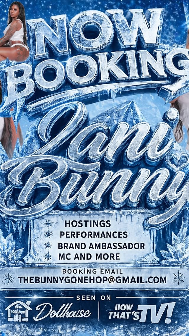 Now accepting Bookings! 🐇✅ Serious inquiries Dm or Email : Thebunnygonehop@gmail.com💕Hit up @noeldo2much for graphics by @thequeenjelani