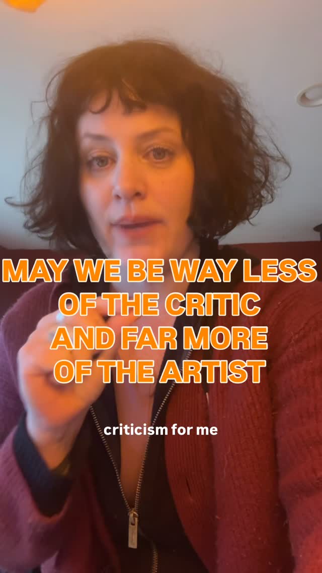 We gotta stop policing each other & start freeing each other. We gotta remember we’re all children of the Great Mother. My fellow white women: please: MAY WE BE FAR LESS NEUROTIC & FAR MORE EROTIC. ❤️‍🔥MAY WE BE FAR LESS THE CRITIC & FAR MORE THE ARTIST. 👩‍🎨 Listen I understand the critic in your head. I was a critic for my first profession in my First Act. My first job was @rollingstone. I then went on to work at @vh1 @GQ magazine @Vanity Fair & @interviewmag mag then my final freelance gig was for @people , and it was the day I was assigned a piece about those two lotharioes @russellbrand & @katyperry of all people divorcing & breaking up I was supposed to have yet another opinion on someone else and someone else’s life. My dream career had started out as loving & appreciating art, and it became more like oppression of expression & veered dangerously close to just tabloid slop. I remember looking at pictures of Katy Perry after Russell dumped her while she was on tour & she looked absolutely like she wanted to die : and she DID. Patriarchy doesn’t allow or give time to grieve relationships like true deaths: all the dreams & shared intimacy & precious time. 🩸She was grieving & bleeding & the patriarchal people running the capitalist machine just kept feeding. 🩸I remember that day & I said I will never do this again. This is Vulturism. That was over 10 years ago & I left being a critic & became an artist instead. I lit up my own inner bonfire instead of feeding off others. Everyone can be a critic. We need far more artists. This is my final declaration that I am not open to unsolicited advice and criticism from other white women. I am 47. I am a solo mother always fighting for our prevention against these systems. bless you and protect you. You deserve boundaries too free Palestine and get yourselves free in the meantime. by @sarahofmagdalene