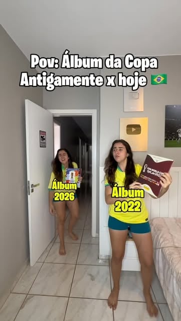 Álbum da copa do mundo antigamente x hoje

#futebol #copadomundo #neymar #álbum #figurinhas