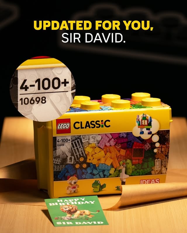 Happy 100th birthday, Sir David Attenborough. There's no age limit for those who never stop playing 🎈