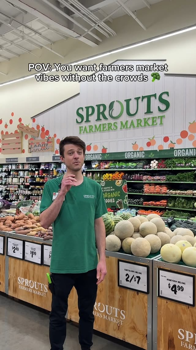 ✨🧺 Ian shops Sprouts for that farmers market feel—without the crowds. From peak season produce to better-for-you bulk bites, you know where to find us (and all your faves)! 🍓🥦 by @sprouts