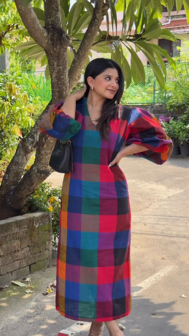 Outfit @l_zaba ♥️✨ #madraschecks fever at this point! .....[ madras checks, trending fits, casual GRWM ] by @paulrishika_