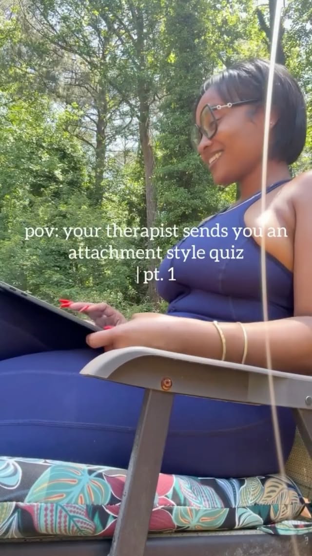 this “attachment style” quiz from my therapist was quite insightful 👀 by @canbharri
