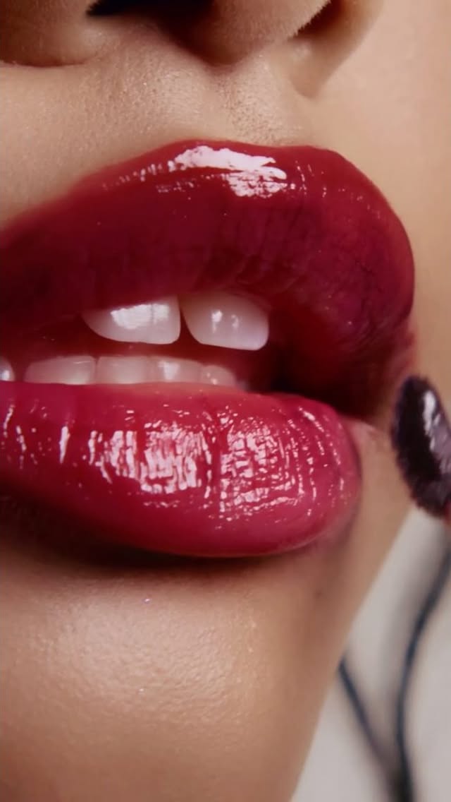 knew better 🖤 a near-black plum that adjusts to your pH for a custom flush of warm fuchsia. made just for you ♡shop now on rembeauty.com