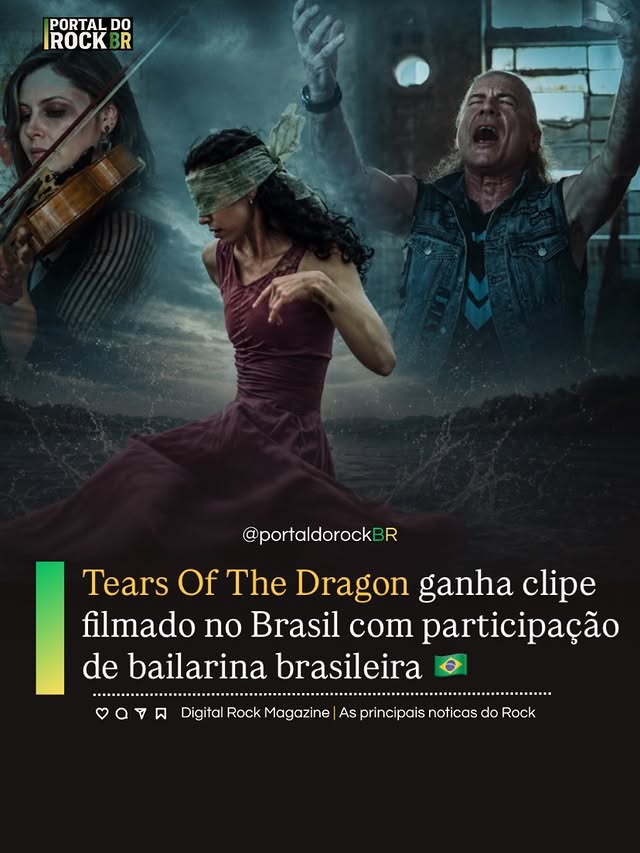 #BRUCEDICKINSON • NOVO CLIPE DE “TEARS OF THE DRAGON” FOI FILMADO EM SÃO PAULO APÓS THE TOWNO lendário vocalista do Iron Maiden surpreendeu os fãs ao lançar uma nova versão audiovisual de “Tears Of The Dragon”, uma das músicas mais marcantes de sua carreira solo. O videoclipe aposta em uma estética artística e melancólica, misturando instrumentos clássicos, dança contemporânea e cenários industriais.Segundo informações divulgadas, parte das gravações aconteceu em uma cervejaria desativada em São Paulo logo após a passagem de Bruce Dickinson pelo festival The Town em setembro de 2025.A produção também conta com a participação da bailarina brasileira Renata Bardazi, que aparece em cenas emocionantes dançando à beira-mar. O contraste entre os cenários escuros e os movimentos da dança ajudou a criar o clima cinematográfico do vídeo.Além do lançamento oficial, o clipe de “Tears Of The Dragon” começou a ganhar reconhecimento em diversos festivais de cinema ao redor do mundo, conquistando indicações e prêmios ligados à direção visual e fotografia.O videoclipe faz parte do projeto More Balls To Picasso (2025), álbum que revisita clássicos da carreira solo de Bruce Dickinson com novos arranjos e uma produção mais moderna.📌 Siga @PortalDoRockBR, sua revista rock onlineTags: #BruceDickinson #IronMaiden #TearsOfTheDragon #RockNews by @renatabardazzi