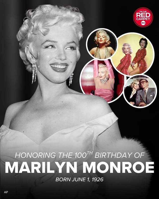 Today marks the 100th birthday of Hollywood icon Marilyn Monroe. Born Norma Jeane Mortenson on June 1, 1926, the late screen legend starred in box-office hits including "Gentlemen Prefer Blondes" and "Some Like It Hot."