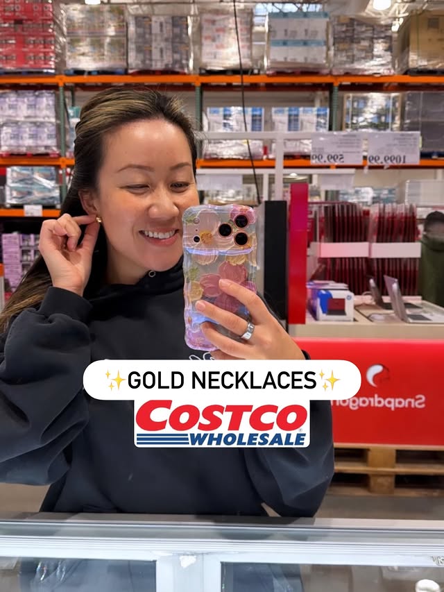 ✨yall asking for more jewelry✨Been looking for another gold necklace, and of course @costco 💕Which one is your favorite? by @costcoclaudia