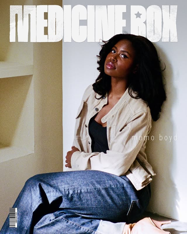 “That was the whole point of it. Pushing myself.” @momoboyd for @medicineboxx Full Article Live (Link in Bio) Talent: @momoboyd 📸: @djihadunchained 🪄: @benfenison ✍️: @thekeys_______ 📍: @99scott_ Styling: @momoboyd by @momoboyd