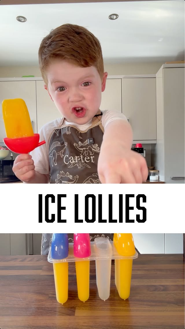 Heatwave can mean only 1 thing! Homemade Ice lollies!! ☀️ #kids #chef #food #summer by @cookingwithcarterofficial