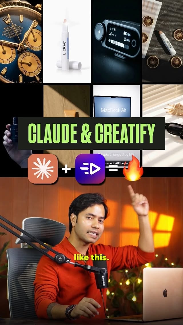 One Prompt, 100 Viral finished Ad. No editing, No node setup, nothing. 🤯📌 Comment “AI” and I’ll send you the link + PromptI just typed a single line into Creatify Agent and it planned the hook, wrote every scene, scored the music, and rendered full multi-scene ads - not just a 10-second clip.#Claude #CreatifyAgent #AIVideo #AITools #AIAds by @officialpwnkumar