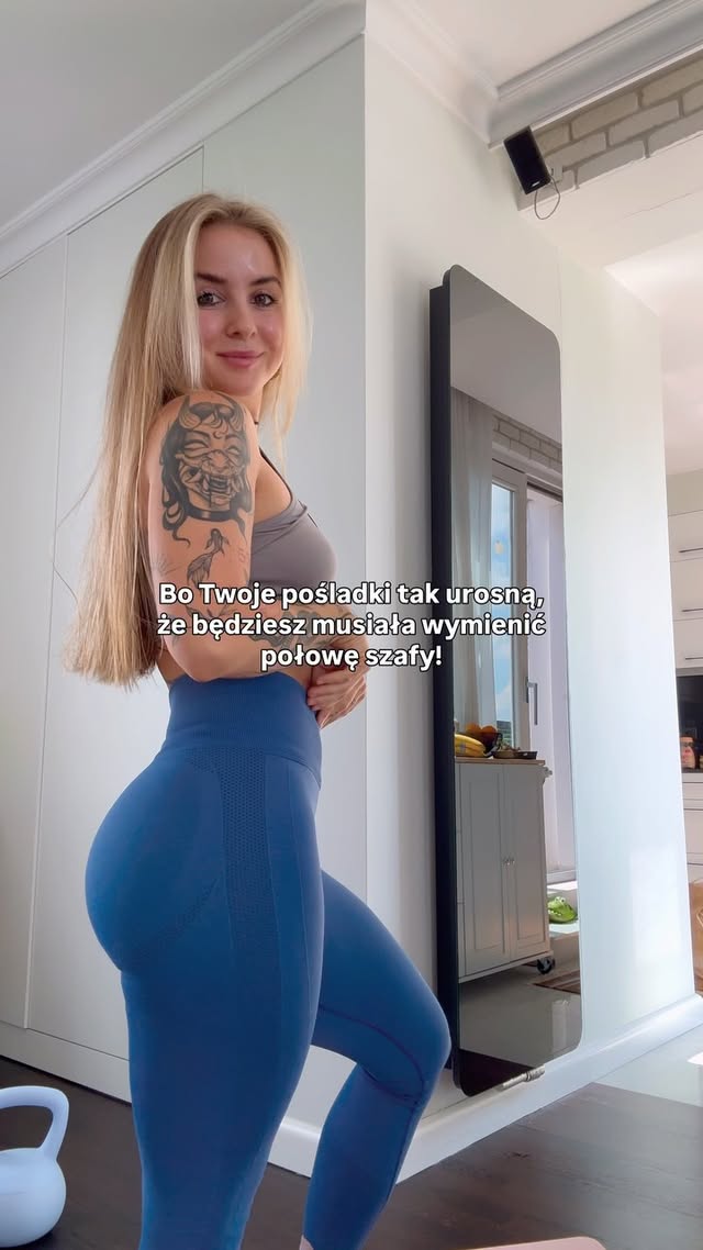 Trening na pośladki🔥🔥 koniecznie zapisz i zrób, Twoje pośladki Ci za to podziękują❤️ ale szafa niekoniecznie😂 by @agata_barglik