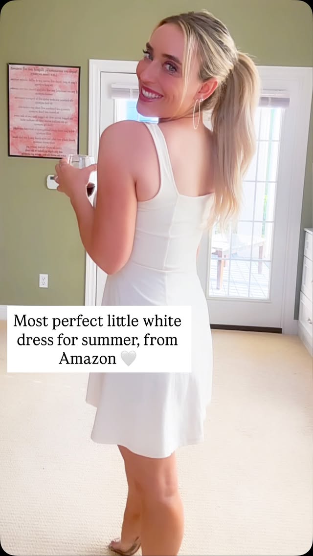 if summer had a dress code, this would be it 🤍

Link to the most perfect little white dress from Amazon in my Amazon storefront 🤍😘