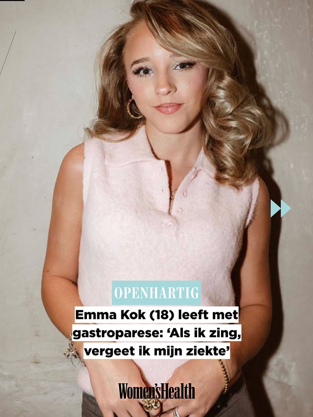 Voor volle zalen zingen terwijl je leeft met een zeldzame ziekte waardoor je maag nauwelijks werkt: voor Emma Kok is dat de realiteit. 🩵Achter het podium schuilt een verhaal over sondevoeding, onzekerheid, gepest worden en leren omgaan met een lichaam dat niet alles kan. Maar ook over dromen najagen, hoop houden en vrijheid voelen in muziek.Benieuwd hoe Emma omgaat met gastroparese en waarom zingen haar grootste uitlaatklep is? Lees het hele verhaal in de nieuwste Women’s Health via de link in bio.#emmakok #gastroparese #linkinbio