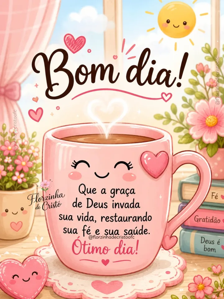 Que a presença de Deus invada seu coração e te dê muita paz e bênçãos. Bom dia 💕