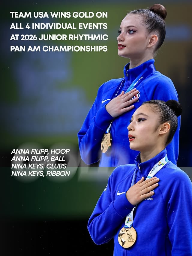 Team USA was nearly unstoppable on the final day of competition at the Junior Rhythmic Pan American Championships & Tournament! The U.S. delegation claimed 11 medals - including every individual apparatus title at the Junior Championships!JR Hoop 🥇🥈JR Ball 🥇JR Ribbon 🥇🥈JR Clubs 🥇🥈Tournament Hoop 🥇Tournament Ball 🥇Tournament Ribbon 🥈Tournament Clubs 🥇📸 @ricardobufolin by @usagym