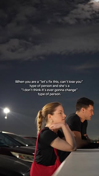 that’s a painful combination. because one person sees problems as something to work through. the other sees them as a reason to walk away. one person is fighting for the future. the other is already grieving the ending. and eventually you learn something: you can’t save a relationship by yourself. because no matter how willing you are to communicate, understand, forgive, and grow… it only works when two people are trying to reach the same destination.