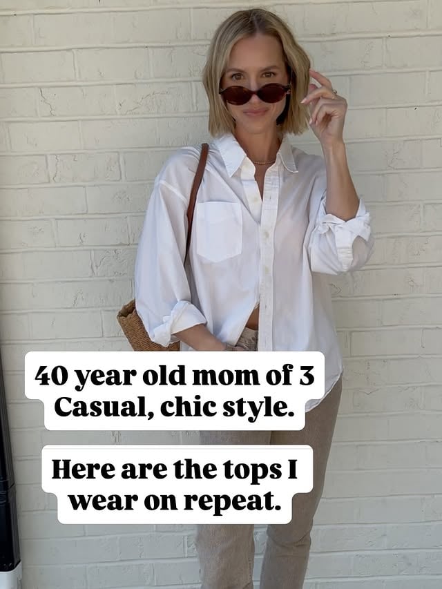 These are the classic pieces I wear over and over again. They are the foundation of a good wardrobe.When you have the right basics you can mix and match so easily and create endless outfit combinations. Comment “shop” to get links to all my favorites! I included some options at different price points too! 🤗 by @lifebymallory