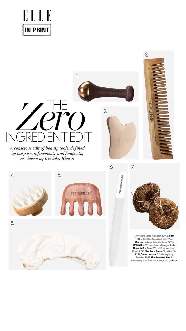 #ELLEBeauty: This is your sign to invest in sustainable beauty tools!.Video credits: @tanvee.doc .[Beauty tools] by @elleindia