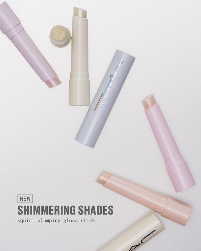 So glossy. So juicy. And so non-sticky ✨

Get fuller-looking lips and nourishing, shimmery color in every swipe. Meet the six new sparkling shades of MAC Squirt Plumping Gloss Stick.

Solar Sparks (light white with gold pearl) 
Squirt Sparks (light kiwi with green pearl)
Lava Sparks (warm orange-gold pearl)
Violet Sparks (magenta pearl)
Ruby Sparks (warm reddish pearl)
Nova Sparks (indigo pearl)

Shop now – online or at your nearest MAC Store.
#MACSquirt