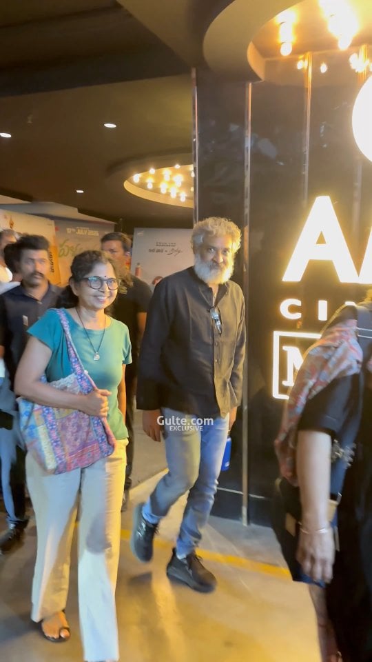 #SSRajamouli at AMB, spotted post watching #Peddi#Gulte #Varanasi by @gulteofficial