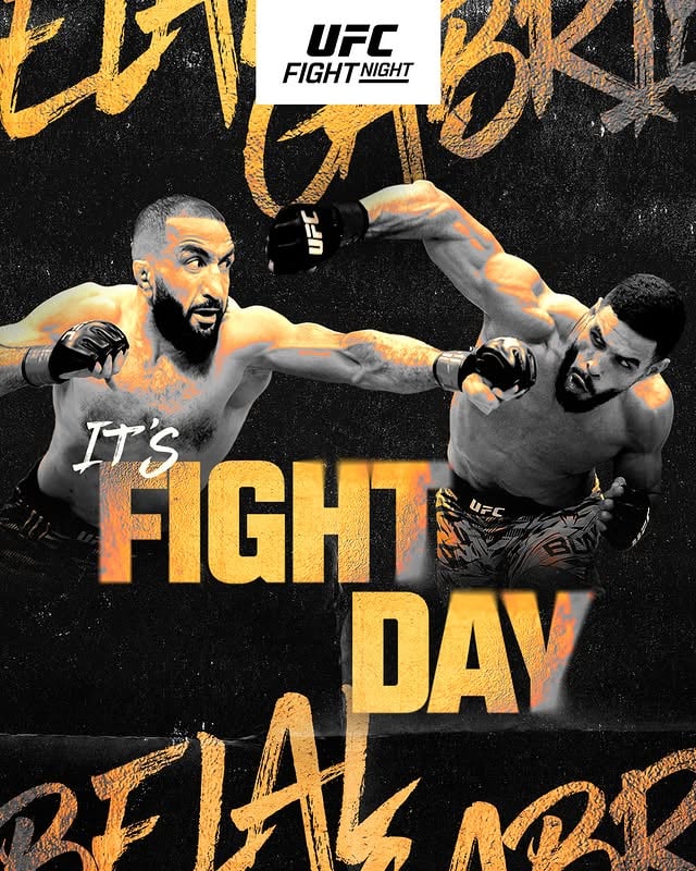 Time to watch it unfold ... It's #UFCVegas118 FIGHT DAY 

[ JUNE 6 | 8pmET | LIVE on @ParamountPlus ]