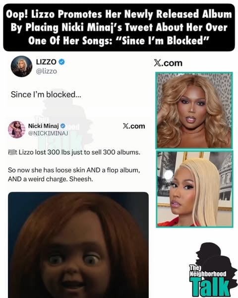 Lizzo’s album just dropped and instead of quoting Nicki Minaj’s old tweet about her, she uploaded the tweet on ‘X’ as a video with her single as the background music. Thoughts? 😩😩

*we do not condone bullying or violence*