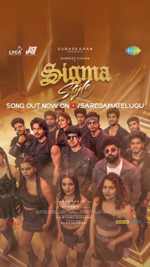 Setting The Dance floor on fire… #Sigmastyle Song from #Sigma Out Now…!🔥

🔗  Link in Story

🎶 @musicthaman
🎙️ @musicthaman @asuramuzic @ft.mc_rude 
✍️ @asuramuzic @ft.mc_rude 

@jason.sanjay_official @lycaproductions #Subaskaran @gkmtamilkumaran @sundeepkishan  @fariaabdullah #RajuSundaram @sampathrajofficial @shivpanditt @Anbu_thasan @yogjapee @maga_anan @sheela14_official @kamalesh_jagan @kirankondaa @praveenkl @krishnanvasant @dirsanjeev08 @ben.spotme @suthanvfxsuthanvfx #Venkat @silva_stunt @hana_snaps @padmasriads @shadabrayeen @subbhu.naarayan @sureshchandraaoffl VamsiShekar @abdulnassaroffl @donechannel1 @netflix_in @saregamatamil @saregamatelugu