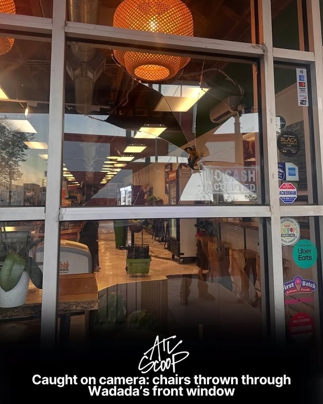 A local business was left with significant damage after an individual threw chairs through its front windows. The individual was arrested. Swipe to see details. ➡️

Fam, let’s show @wadada_atl some love and support following this unfortunate incident! ❤️