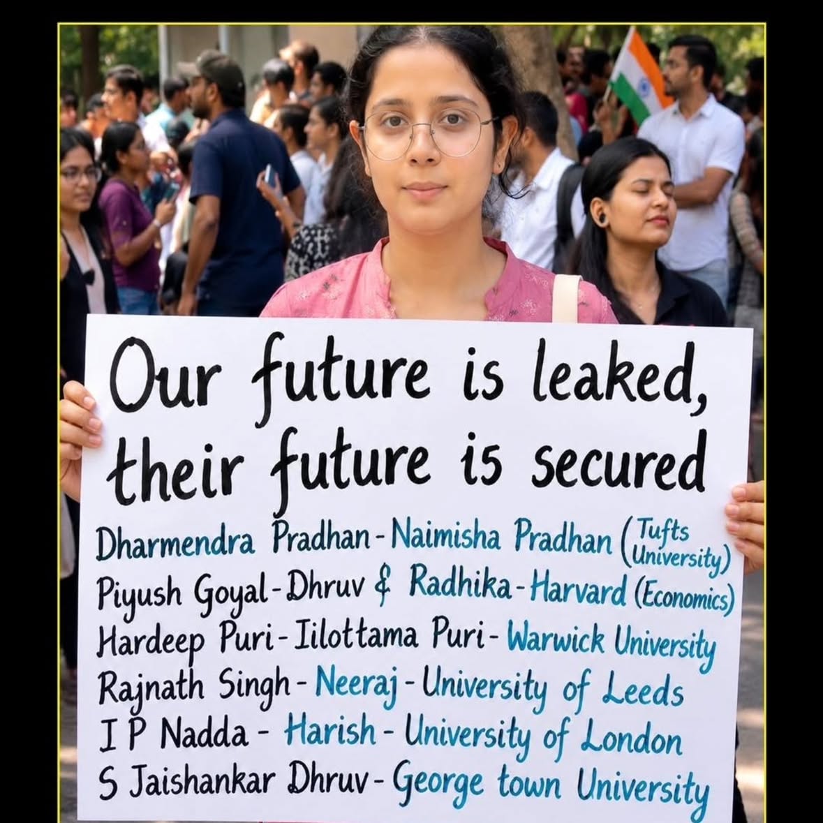 India's Future is speaking loud and clear. Are you listening Mr Pradhan? #DharmendraPradhanResign 

#CjpProtest
