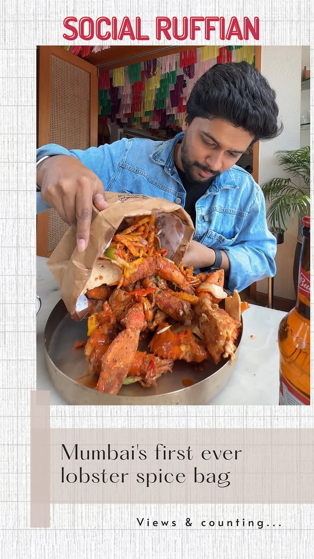 Mumbai has seen seafood boils before, but this is the city’s first-ever Lobster Spice Bag! 🦞🔥

Straight from Ireland’s famous street food culture to Mumbai, this limited-time seafood experience at Le Cafe, Chembur is something every seafood lover needs to try.

Packed with fresh baby lobster, crab, scampi, and prawns, everything gets tossed in their signature in-house spice blend, fried to perfection, mixed with veggies, and served inside a paper spice bag. Squeeze some Italian lemon on top, pair it with the Thai Basil Sauce for that sweet-spicy kick or the creamy Tartar Sauce, and you’re in for a seriously addictive bite.

The portion is perfect for 2 people, and the overall experience is unlike anything we’ve tried in Mumbai. Even better? You can pair it with 4 beers for just ₹1100 and make it a proper seafood feast. 🍻

💰 Lobster Spice Bag: ₹3750++

And once you’re done, don’t leave without trying their Flaming Tiramisu. Absolutely worth it.

@lecaferesto Chembur📅 Available from 5th June onwards

Tag your seafood gang and save this for your next food outing in Mumbai.

#seafood #lobsters #chembur #seafoodboil thingstodoinmumbai 

(Lobster spice bag, le cafe, Chembur, best seafood experience, tiger prawns, best prawns, seafood boil)