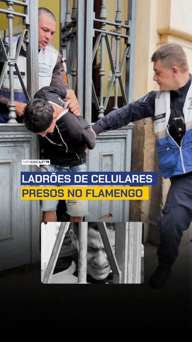 ❌ Dois assaltantes de telefones celulares fizeram várias vítimas no Flamengo.

➡️ A equipe do Segurança Presente identificou os criminosos.

🎯 Um deles foi capturado com 11 celulares roubados. O outro trocou de roupa e tentou despistar os agentes. Após uma perseguição, foi preso.

🚔 Quem trabalha para proteger a população não desiste.