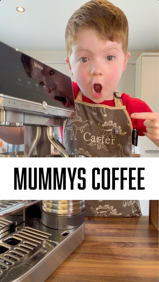 ad ☕️✨Making Mummy’s favourite morning drink, an iced latté 🧊 with my new @ninjakitchenuk Auto Barista - she’s going to love it! 🫶✨#coffee