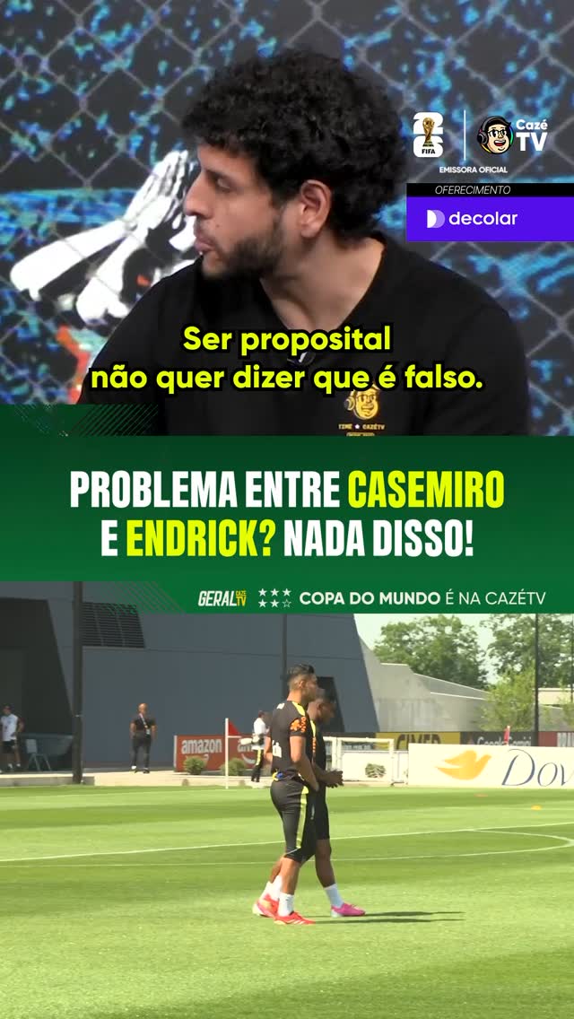 CASEMIRO E ENDRICK TRETADOS? NADA DISSO ❌🇧🇷A dupla entrou em campo junta no treino de hoje da seleção brasileira e o Geral CazéTV falou sobre como entradas duras com aconteceu nessa semana são normais durantes os treinos.🚨 GERAL CAZÉTV, DE SEGUNDA A SEXTA, A PARTIR DAS 11h 🚨#GeralCazéTV #CopaNaCazéTV #cztv05 #VideoPatrocinado Decolar by @fredcaldeira
