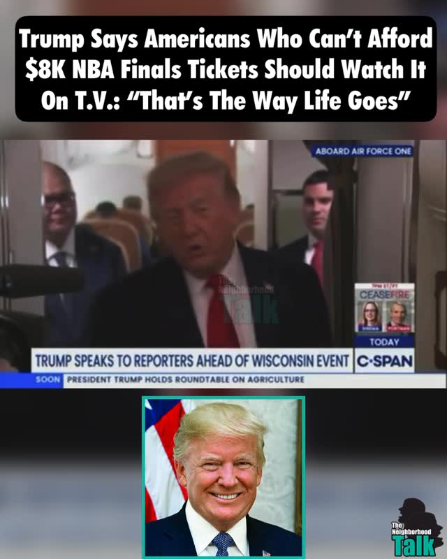 Neighbors, Trump says he gone posted up regardless! See ya 😩
