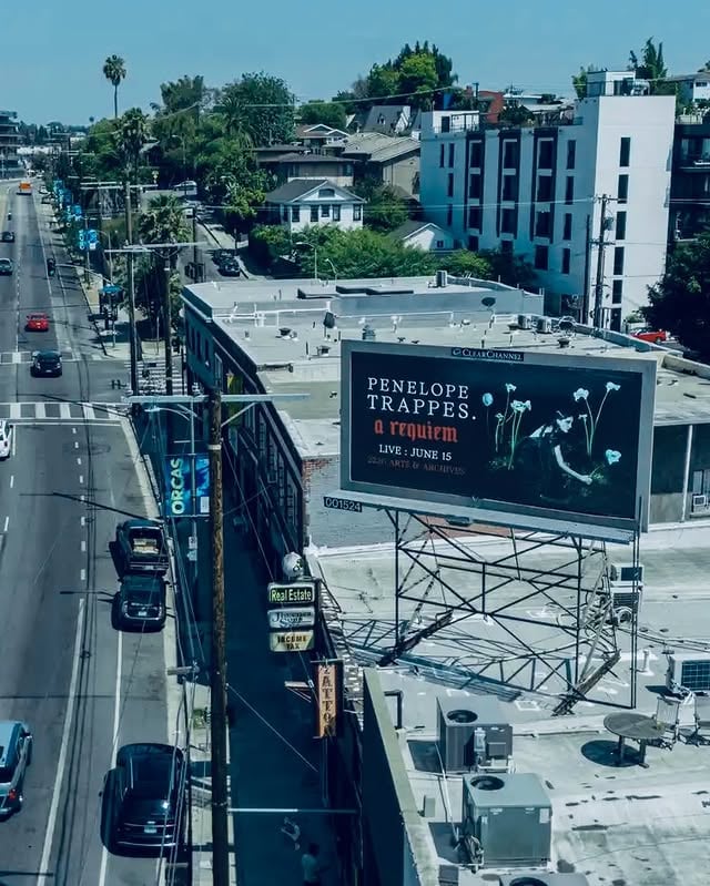 This might look fake but it absolutely isn’t . A billboard on Sunset Blvd in LA for the last show on my North American tour on June 15 at @2220arts . Massive love and thanks to @10k_advertising for making this happen! (🙏🏼 Marc) ! Thanks also to @anniversary_group & @onelittleindierecords . ❤️❤️❤️