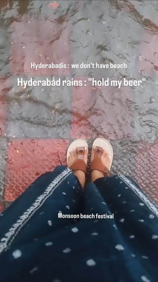 Who needs goa?
When Hyderabad serving Maldives 
📍No flight needed😮‍💨
.
.
.
.
.
.
.
.
.
.rain, Hyderabad, trending, instagram, viral,beach,monsoon, Hyderabad roads, Hyderabad rains, viral content, daily routine, explore page 
#instagram #hyderabad #rains #beaches #trending