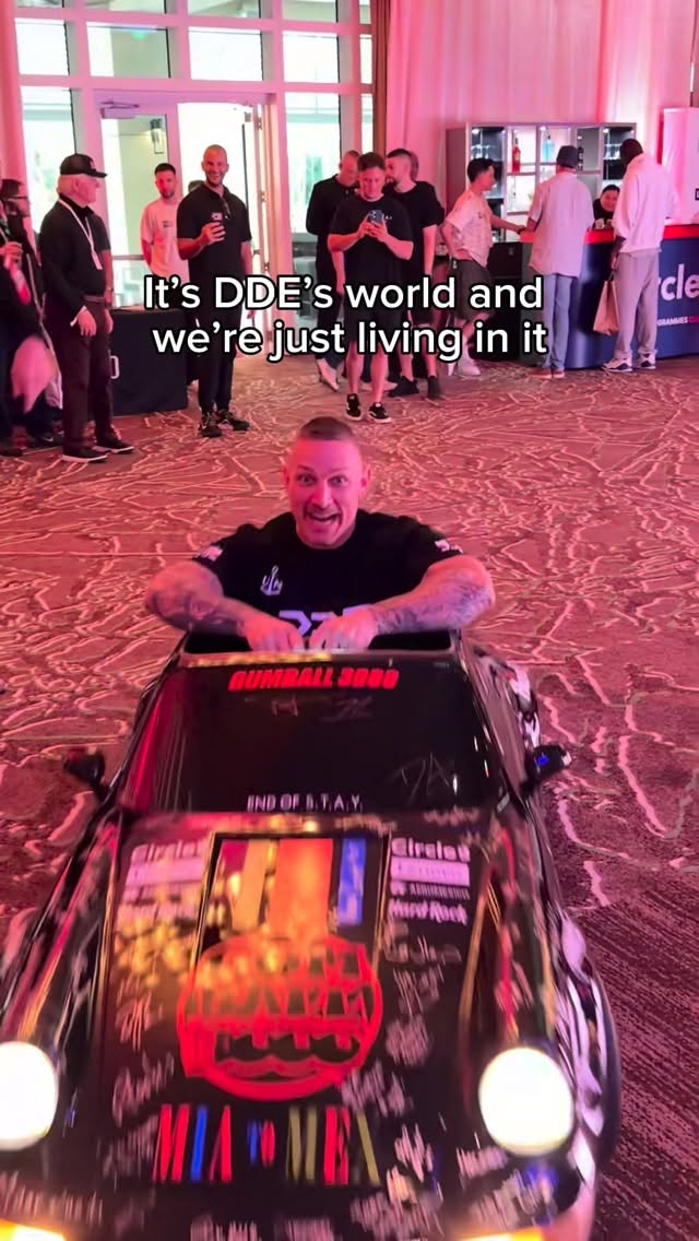 Never a dull moment in the Gumball 3000 registration room 🤪#Gumball3000 #MiamiToMexicoCity #RoadToTheWorldCup #GumballLife #GumballFamily by @dave_dde